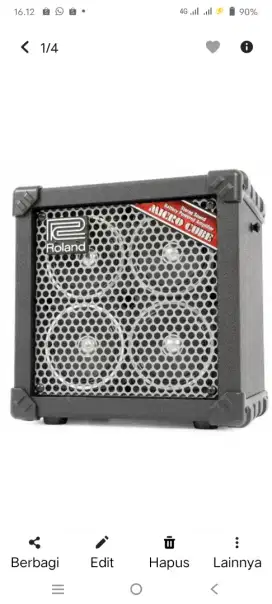 Amply guitar roland cube rx micro