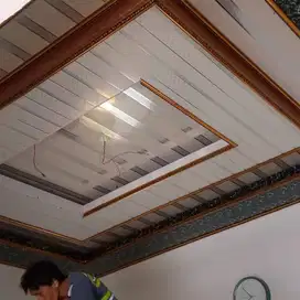 Partisi Jasa Tukang Pasang Wall Moulding Sekat Plafon PVC GRC Gypsum