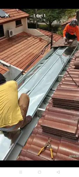 atap bocor kanopi atap bajarigan terpasang dll