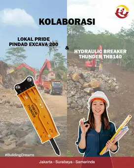 Thunder THB Hydraulic Breaker Straight Type THB140(20TON) (SB81)