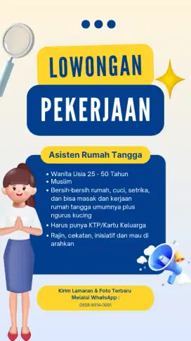 Lowongan Asisten Rumah Tangga
