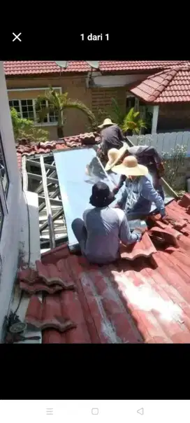 atap bocor atap bajarigan terpasang dlk