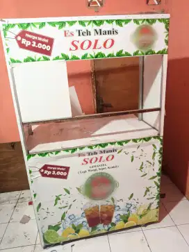 Gerobak Etalase Es Teh