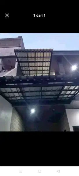 atap bocor kanopi atap bajarigan terpasabg dll
