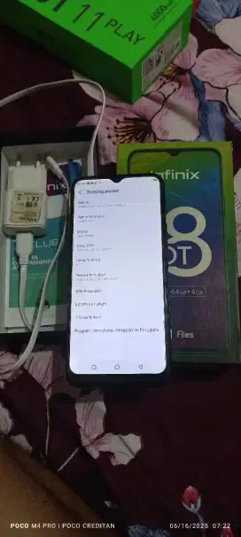 Infinix hot 8 4/64 resmi mulus
