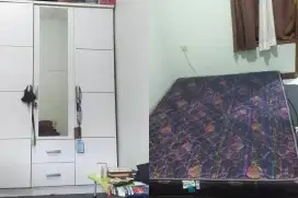 Lemari 3 pintu&kasur busa royal foam