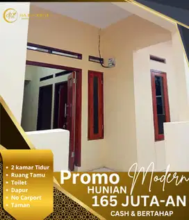 Rumah minimalis siap huni 2 kamar akses 10 menit dari Stasiun KRL