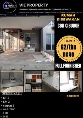 Di Sewakan Rumah Cantik Siap Huni Full Furnish. CBD Cibubur.