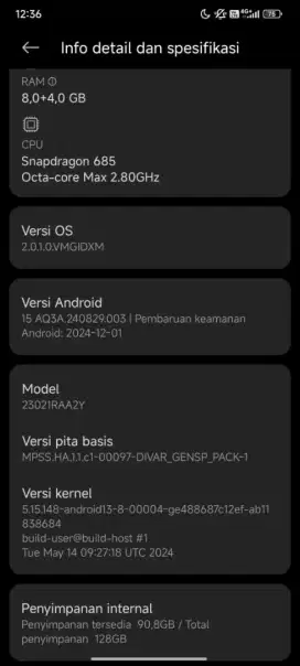 Xiaomi redmi note 12