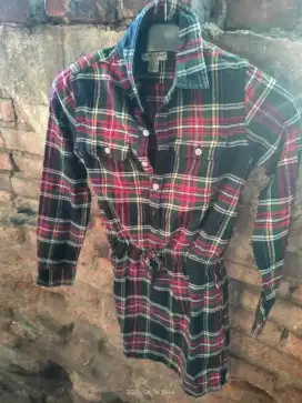 Kemeja flanel anak perempuan