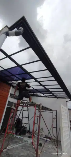Kanopi holo galvanis minimalis modern terbaru dll
