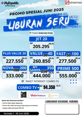 Wifi Termurah dan Terbaik (My Republic)