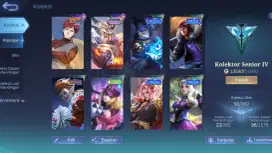 Akun murah mobile legends ex top hero provinsi ex honor gmail bersih