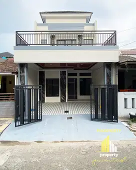 Rumah Modern Bangunan Mandiri di Villa Melati Mas Serpong Tangerang