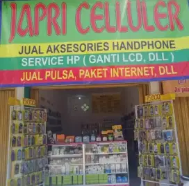 Jaga konter asesoris hp,pulsa