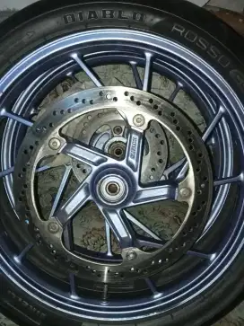SET VELG R.17 + BAN SEMI SLICK PIRELLI DIABLO ROSSO II 90/80