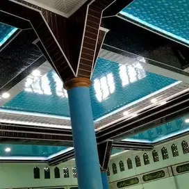 Sekat Plafon Partisi PVC GRC Gypsum Jasa Tukang Pasang Wall Moulding