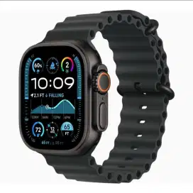 [BARU] Apple Watch Ultra 2 Black Titanium Black Ocean Band BNIB Jepang