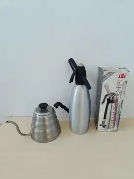 Pot Kopi Stainles, Botol Pembuatan Soda Shipon maker, ISI Cream Profil