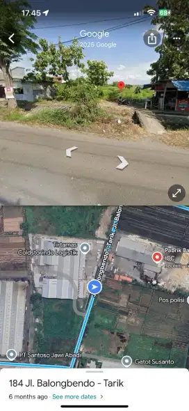 Dijual Kavling Industri Balongbendo Krian, Dekat Tol & Pabrik ICC