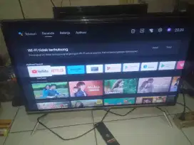 Tv led 32 inch changhong smart android normal nego tipis