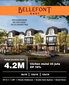 New cluster at the springs summarecon gading serpong BELLEFONT EAST