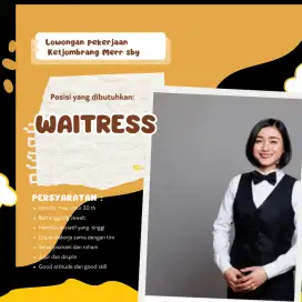 Dibutuhkan waitres urgent