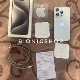 Jual iphone 15 pro white titanium