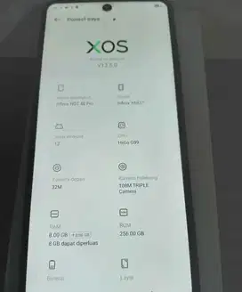 dijual infinix hot 40 pro 8+8/256