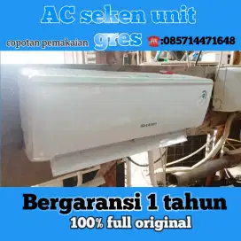 READY AC SECOND ½pk-2pk UNIT GRES BERGARANSI 1 TAHUN TERIMA BERES