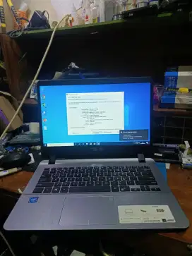 Dijual Cepat Laptop Asus A407m model slim cocok buat mahasiswa ,kantor