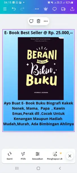 Buku Pintar E Book Panduan Menulis Buku 200 halaman,