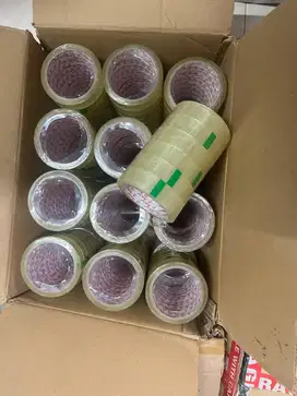 Lakban Bening 1 Inch / 24mm Isolasi Murah Borongan