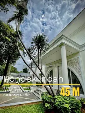DIJUAL RUMAH MEWAH DESIGN MODERN CLASSIC PONDOK INDAH