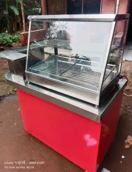 Etalase Warmer Ayam geprek Fried chicken