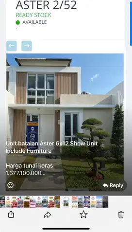 Rumah ready, paramount petals , full furnished