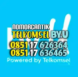 (bisa COD) Nomor Cantik Kartu TELKOMSEL by.U byU 626364