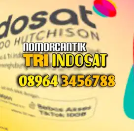 (bisa COD) Nomor Cantik Kartu TRI INDOSAT 3456788