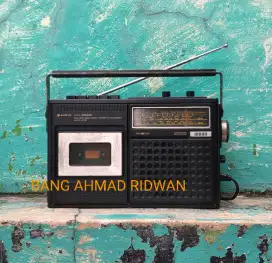 tape sanyo kaset pita radio MW AM SW antik jadul kuno tua klasik