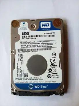 jual Hardisk Laptop WdC Blue 500GB
