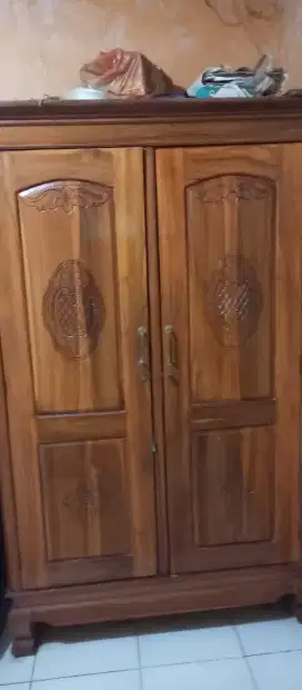 Lemari Jati muda 2 pintu