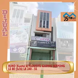 DIJUAL RUKO 3Lantai di FLOURITE GADING SERPONG Tangerang - SS