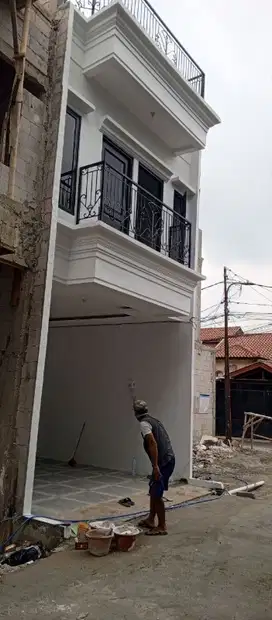 Rumah dijual sedang tahap bangun SHM akses mobil bisa kpr