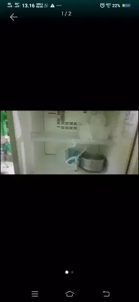 Dijual kulkas tosiba glacio