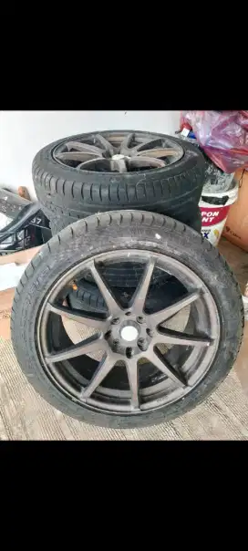 Velg ring 17 lubang 4 double pcd + ban 90%