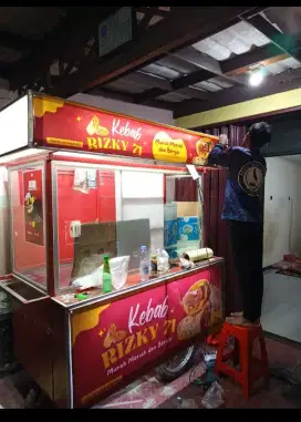 Gerobak kebab full set