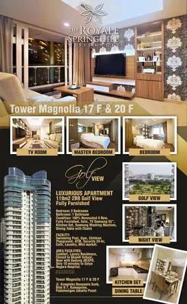 Di jual Apartmen Mewah Springhill Royale Residence kemayoran