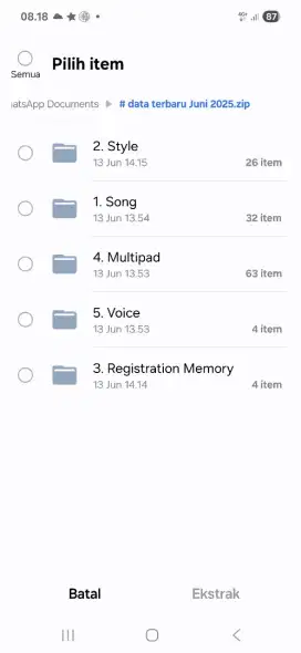 Paket lengkap Style,Song,YEP, PPI keyboard Yamaha Psr S ,SX sampling