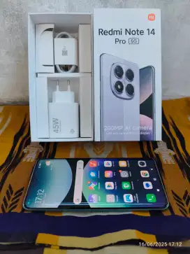 Redmi note 14 pro 5G 12/512 Fullset ori segel mulus garansi On