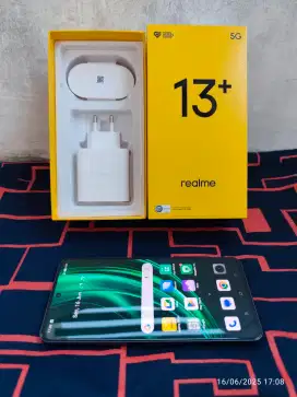 Realme 13+ 5G 12/256 Fullset ori segel mulus garansi On